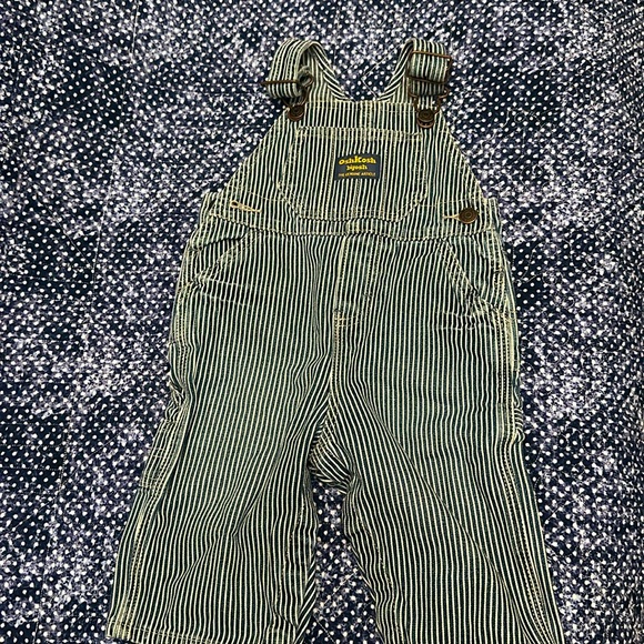 Striped Oshkosh baby overalls - Picture 1 of 3
